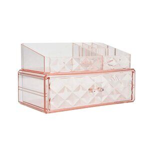Women's Makeup Organizer Acrylic Cosmetic Storage Drawers and Jewelry Display